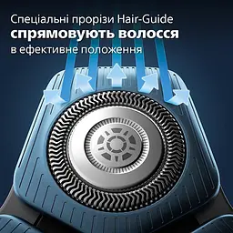 Електрична бритва Philips 5000 SkinIQ синьо-чорна (S5885/10) - мініатюра 8