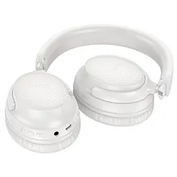 Бездротові накладні навушники HOCO W53 Tone BT headphones Morning Mist білий - мініатюра 3