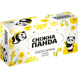 Уцінка. Серветки косметичні Сніжна Панда 150 шт. - мініатюра 6