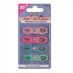 Закладки Pop-up Yes "Pusheen" пластик 80 шт. (170443)