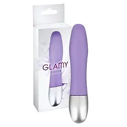 Міні-вібратор Glamy Finger 11 см (фіолетовий) - мініатюра 4