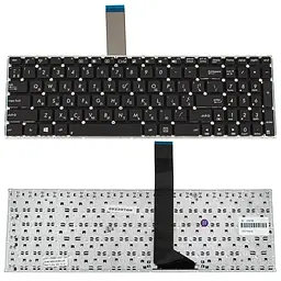 Клавіатура для ноутбука ASUS (X501, X550, X552, X750 series) ukr, black, без фрейму, з кріпленнями
