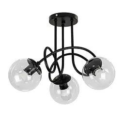 Люстра кульки модерн Levistella 7529903-3 BK+CL
