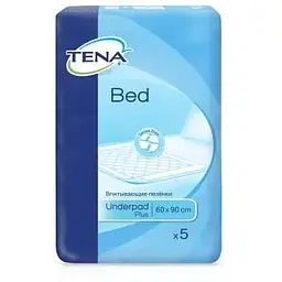 Пелюшки для малюків Tena Bed Plus 60х90 см 5 шт (7322540247879/7322540801934)
