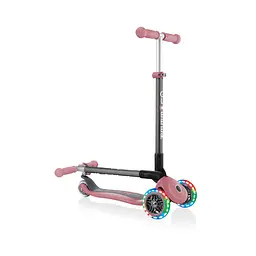 Самокат Globber Primo foldable lights, колеса з підсвічуванням, пастельно-рожевий (432-210-2) - мініатюра 5