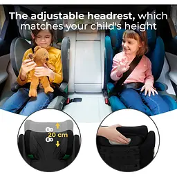 Автокрісло Kinderkraft Junior Fix 2 i-Size Graphite Black чорне KCJUFI20BLK0000 (00-00305198) - мініатюра 14
