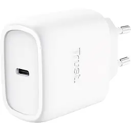 Зарядний пристрій мережевий Trust Maxo 45Вт, GaN, USB-C PD/PPS, білий