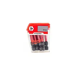 Біта SHOCKWAVE MILWAUKEE, TX25, 50мм, (10 шт), пластикова коробка - мініатюра 2