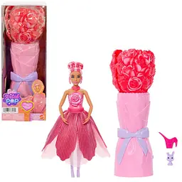 Лялька Barbie Petal Pop сюрприз Червона троянда ігровий набір (JMF59)