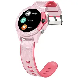 Смарт-годинник дитячий Lemfo D36 4G з камерою силіконовий ремінець Pink (16736-hbr) - мініатюра 4