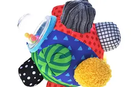 М'яка брязкальце м'яч Baby Soothing Ball 036-1 у коробці YG Toys - мініатюра 3