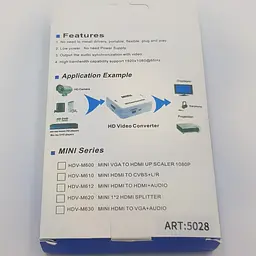 Конвертер адаптер з AV тюльпани RCA в HDMI перехідник перетворювач 1080P відео та аудіо UKC білий - мініатюра 7