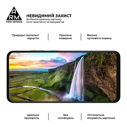 Захисне скло на Motorola G57 Power 5G з олеофобним покриттям, Pro, повне проклеювання, антистатичний і пиловідштовхуючий шар, 9H, самоклеючеся, 2.5D, на весь екран, антистатичний клей, ArmorStandart (ARM89663) - мініатюра 4