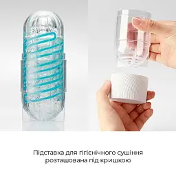 Мастурбатор Tenga Spinner 02 Hexa з пружною стимулювальною спіраллю всередині, стандартна спіраль - мініатюра 6