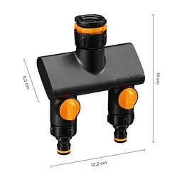 Трійник для крана Fiskars Comfort 2 виходи (1070577) - мініатюра 2
