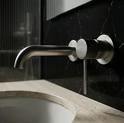 Змішувач для умивальника Rea Lungo Stripe прихованого монтажу із системою BOX nickel brushed REA-B8054 - мініатюра 3