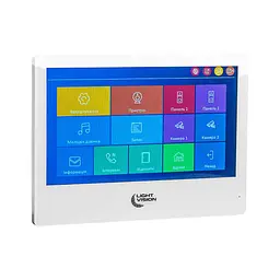 Відеодомофон 10" WiFi Tuya Light Vision SINGAPORE (AI) FHD White (82-00238) - мініатюра 3