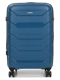Валіза середня M поліпропілен Worldline Airtex 282 74л 64×41×26см Синій - мініатюра 3