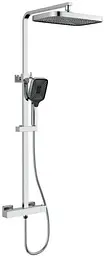 Душова система універсальна Qtap Sloup Chrome термостатична QTSL57103KNC