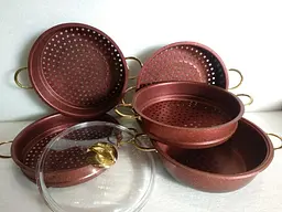 Мантоварка-пароварка з антипригарним покриттям O.M.S. Collection 6091 C-30 см 6,4 л Red - мініатюра 7