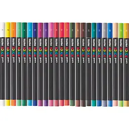 Пастель воскова Uni Posca Pastel 24 кольори (KPA-100/24C) - мініатюра 3