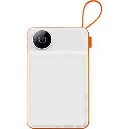 Зовнішній акумулятор Wiwu Core 2 in 1 Wi-P007 10000mAh 22.5w White/Orange [104323] - мініатюра 6