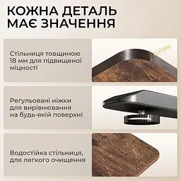 Геймерський стіл Sihoo D03 Walnut Black (D03-104/D03-108) - мініатюра 12