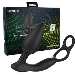 Анальна пробка з ерекційним кільцем Nexus Simul8 Plug Edition 12 см (чорний) - мініатюра 3