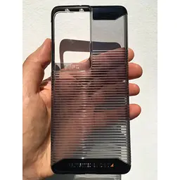 Оригнальний протиударний силіконовий чохол Gear4 Havana D3O для Samsung Galaxy S21 Ultra 5G (6.8") Smoke - мініатюра 2