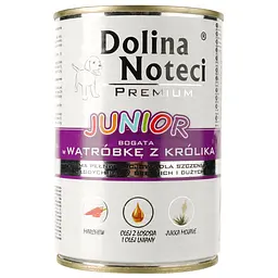 Вологий корм для щенят Dolina Noteci Premium з печінкою кролика, 400 г