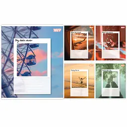 Зошит шкільний Yes Frame Your Life А5 48 аркушів клітинка 10 шт. (768848)