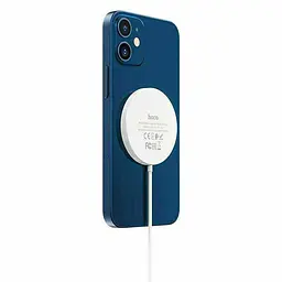 Бездротове ЗП HOCO CW28 magnetic wireless fast charger MagSafe 15W - мініатюра 3
