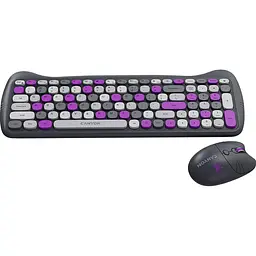 Комплект (Клавіатура та Миша) CANYON HSET-W6 EN Kitty Edition AAA+АА Wireless Violet - мініатюра 5