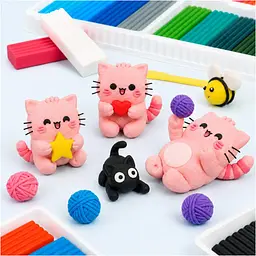 Пластилін Yes Pembe the Cat 12 кольорів 240 г (540750) - мініатюра 7