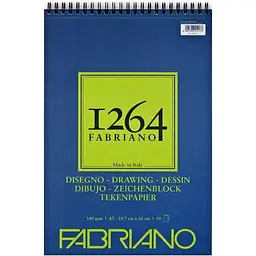 Альбом для рисунку на спіралі Fabriano 1264 А3 (29.7х42 см) 180г/м2 50л