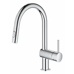 Змішувач для кухні з висувним виливом Grohe Minta 32321002 Хром - мініатюра 4