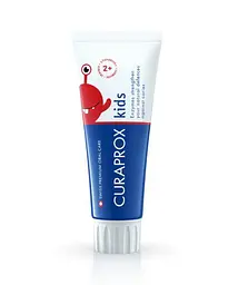 Детская зубная паста Curaprox с фтором, клубника, 2-6 лет, 60 мл