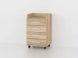 Тумбочка на коліщатках Forte Vilda 664x400x356 Дуб сонома