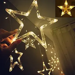 Гірлянда світлодіодна LTD Штора Зорепад 2.5 м 138 LED 12 зірок 220В Warm white - мініатюра 3