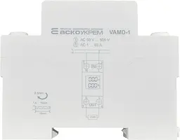 Вольтметр‑амперметр АСКО‑УКРЕМ VAMD‑1 модульний цифровий однофазний AC 50‑500 V 1‑63 A (A0010250003) - мініатюра 4