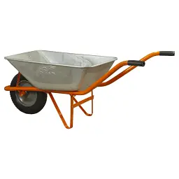 Тачка садова Flora одноколісна 58 л 120 кг колесо 14" (5055324) - мініатюра 3