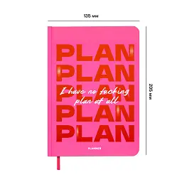 Мініпланер «I HAVE NO PLAN AT ALL mini» рожевий - мініатюра 2