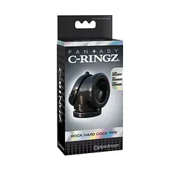 Ерекційне кільце Pipedream Fantasy C-Ringz Rock Hard Cock Pipe, 7 см (чорний) - мініатюра 2