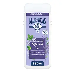 Гель для душу Le Petit Marseillais Night Ritual Меліса і лаванда 650 мл (3574661862163)