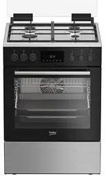 Плита комбінована Beko FBSM62530DXMS чорна/сіра