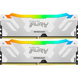 Модуль пам'яті DDR5 Kingston FURY Renegade RGB 2x24GB 8000MHz White/Silver (KF580C38RWAK2-48) [175477] - мініатюра 2