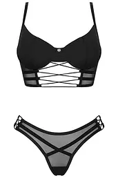 Комплект Obsessive Roxelia set (Чорний, XS/S) Obsessive 100452 96970 - мініатюра 6