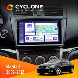 Штатна магнітола Mazda 6 (GH) 2007-2012 Cyclone C9-011 4x64, DSP Cyclone (НФ-00007659)
