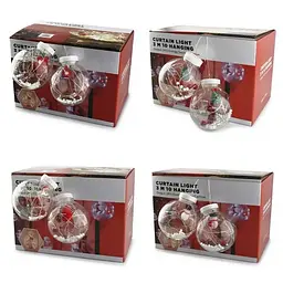 Xmas гірлянда теплий білий мікс 200L Copper curtain ball lamp XPRO 3M*1.5M (47655-7258_248) - миниатюра 5