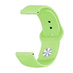 Силіконовий ремінець BeCover для Samsung Galaxy (20mm)/Watch 5/ Watch 4 40/44mm/Watch 4 Classic 42mm/Watch Active/Active 2 40/44mm/Watch 3 41mm/Gear S2/Classic/Gear Sport Lime (706183) - мініатюра 2